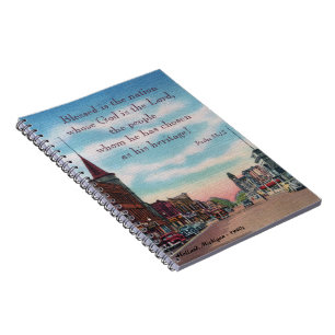 Espiral Caderno Cristão da Holanda de Michigan dos anos 19
