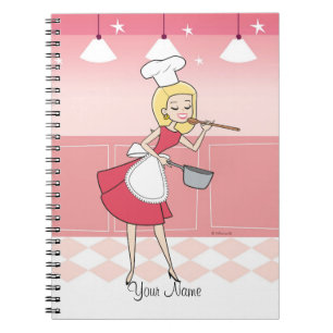 Espiral Caderno culinário da menina