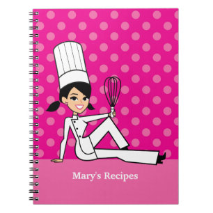 Espiral Caderno culinário da menina