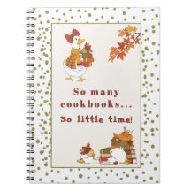 Caderno Cute da Coleção Fall Goose Cookbook