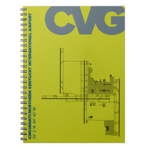 Espiral Caderno (CVG) do diagrama do aeroporto de
