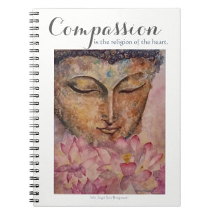 Espiral Caderno da aguarela de Buddha da inspiração da
