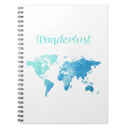 Espiral Caderno da aguarela do Wanderlust
