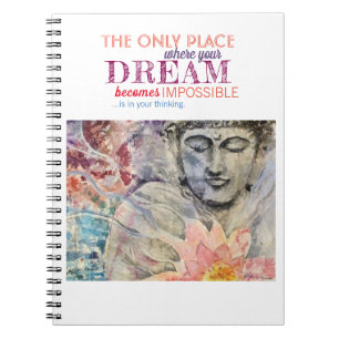 Espiral Caderno da arte de Buddha das citações da