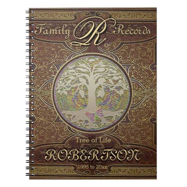 Espiral Caderno da árvore genealógica (Frente)