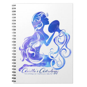 Espiral Caderno da astrologia do Aquário