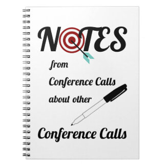 Espiral Caderno da audioconferência