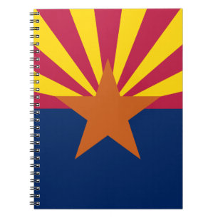 Espiral Caderno da bandeira do estado do Arizona