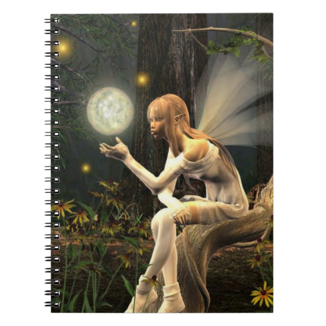 Espiral caderno da bola da luz feericamente (Frente)