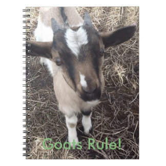 Espiral Caderno da cabra do bebê