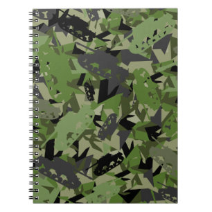 Espiral Caderno da camuflagem do exército do tanque