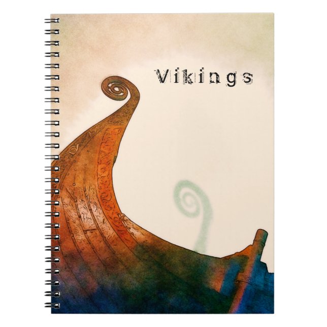 Espiral Caderno da cauda de Viking Longship (Frente)