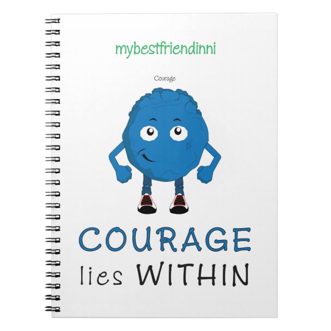 Espiral Caderno da coragem (Frente)