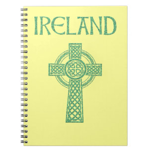 Espiral Caderno da cruz celta de Ireland