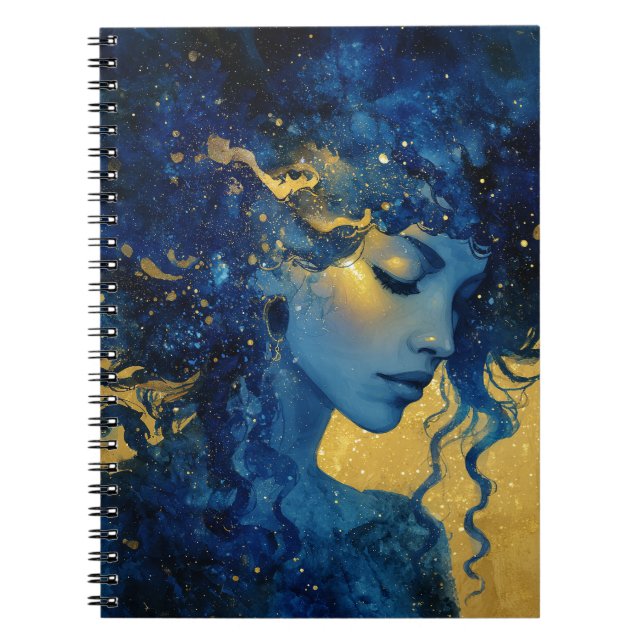 Espiral Caderno da Deusa da Lua Mística (Frente)