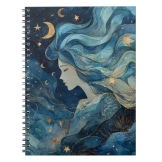 Espiral Caderno da Deusa do Sonho Estrelado