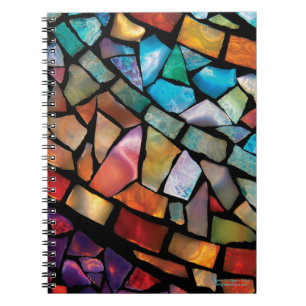 Espiral Caderno da "divertimento do mosaico do vitral