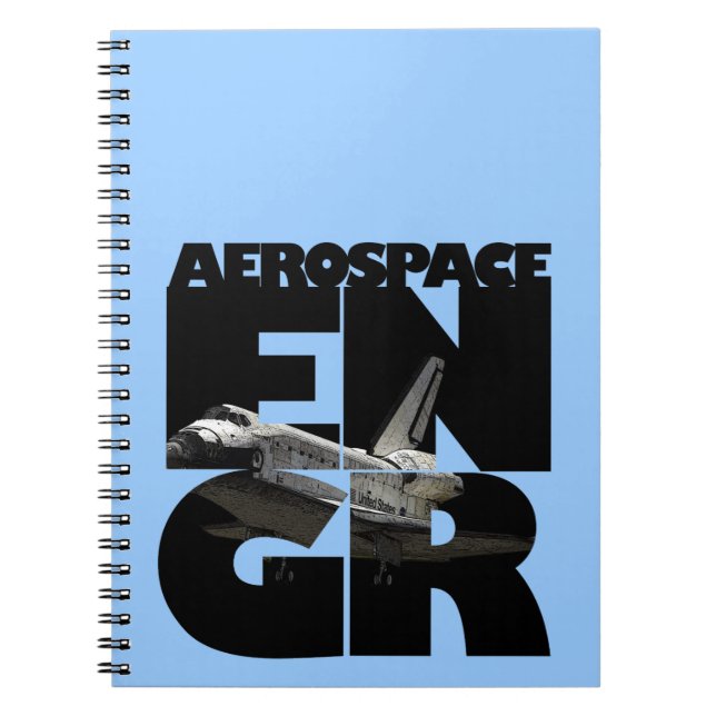 Espiral Caderno da engenharia aeroespacial (Frente)