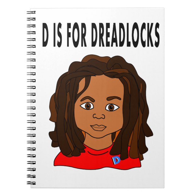Espiral caderno da escola dos dreadlocks do menino dos (Frente)