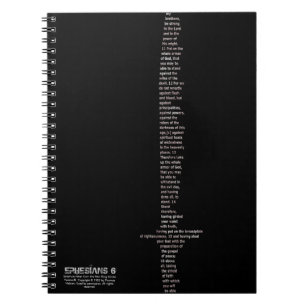Espiral Caderno da espada de Ephesians 6