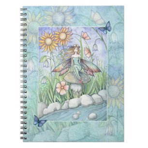 Espiral Caderno da Fada da Flor de Magia