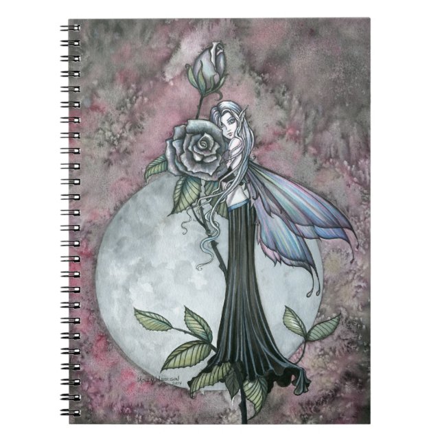 Espiral Caderno da Fada Rosa da Meia-Noite (Frente)