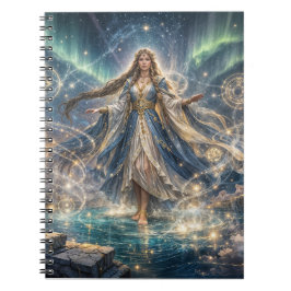 Espiral Caderno da Feiticeira Celestial – Azul Místico