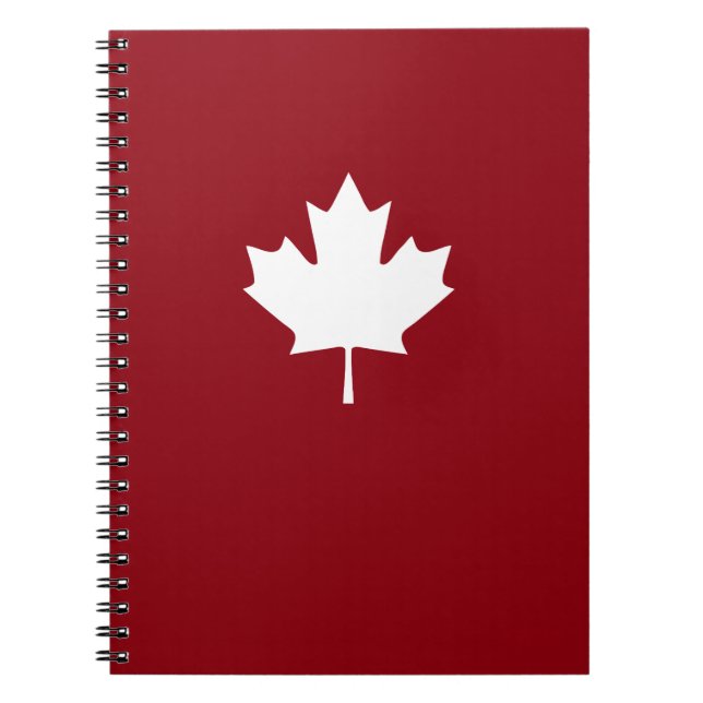 Espiral Caderno da folha de bordo de Canadá (Frente)