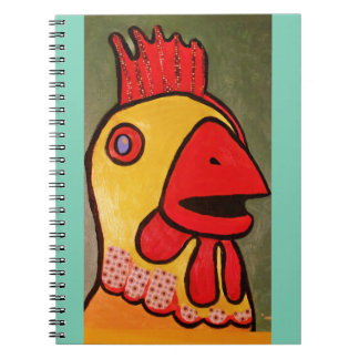 Espiral Caderno da foto da galinha
