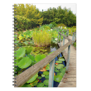 Espiral Caderno da foto da lagoa do lírio