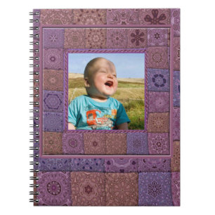 Espiral Caderno da foto do artesanato de Quilters