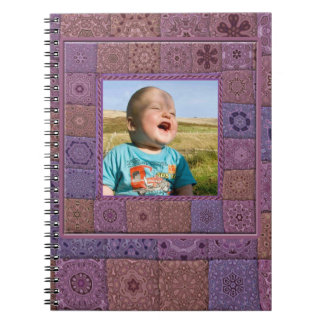 Espiral Caderno da foto do artesanato de Quilters