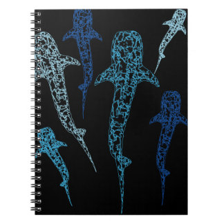 Espiral Caderno da foto do tubarão de baleia