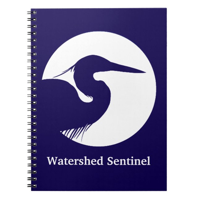 Espiral Caderno da garça azul (Frente)