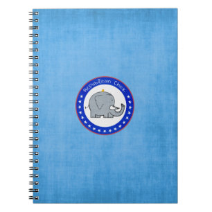 Espiral caderno da garota republicana