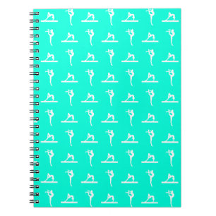 Espiral Caderno da ginástica de turquesa