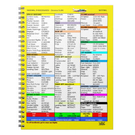 Espiral Caderno da lista de verificação de N777Wl (80