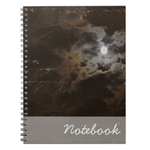 Espiral Caderno da lua assustadora