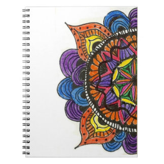 Espiral Caderno da mandala