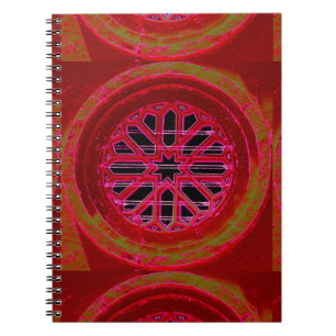 Espiral caderno da mandala da janela