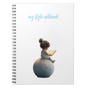 Espiral Caderno da Menina da Lua Sonhadora – Diário Celest