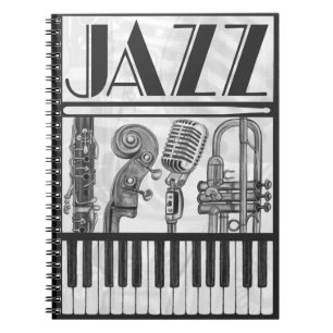 Espiral Caderno da música jazz