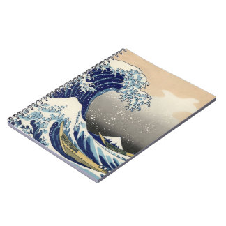 Espiral Caderno da onda do japonês