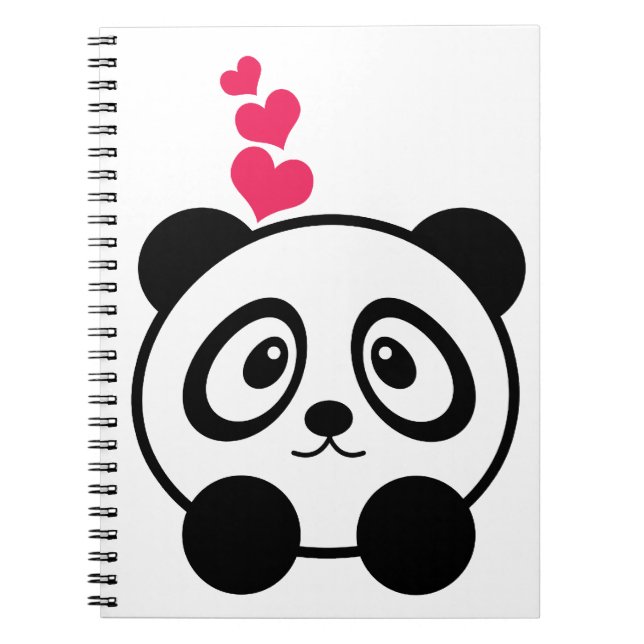 Espiral Caderno da panda (Frente)