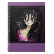 Caderno da princesa Anjo Manga Menina Mágica do