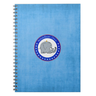 Espiral caderno da rapariga republicana