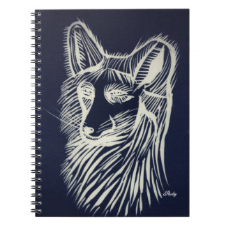 Espiral Caderno da raposa da noite de Pawley