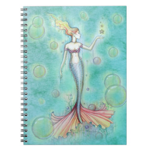 Espiral Caderno da Sereia Bolhas