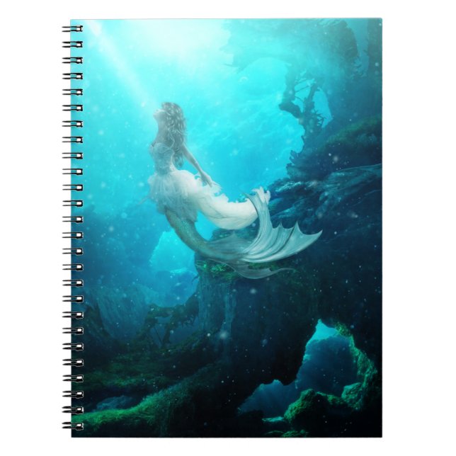 Espiral Caderno da sereia de Fiona do Aqua (Frente)