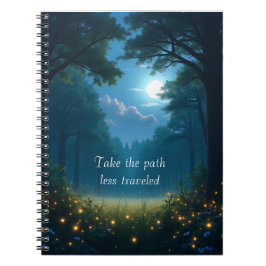 Espiral Caderno da trilha menos percorrida